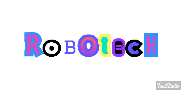 Robotech Text effect