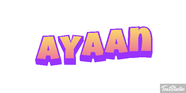 Ayaan Text effect