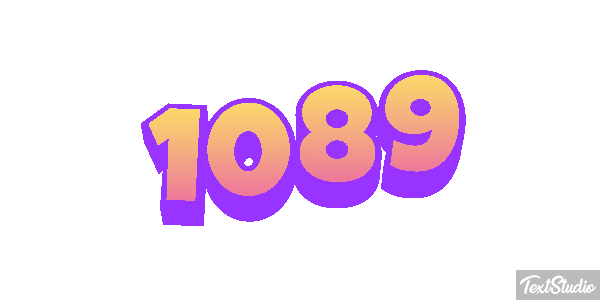 1089 Text effect