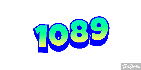 1089 Text effect