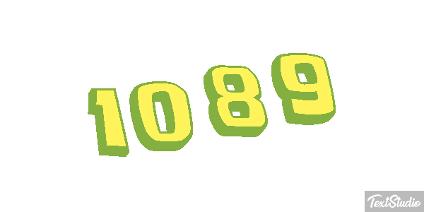 1089 Text effect