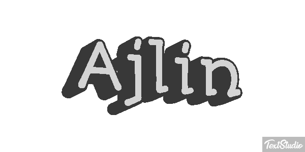 Ajlin Text effect