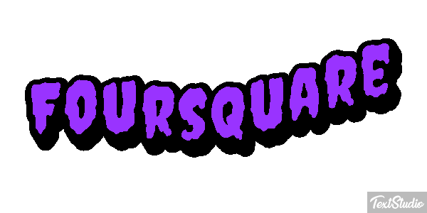 Foursquare Efeito do texto