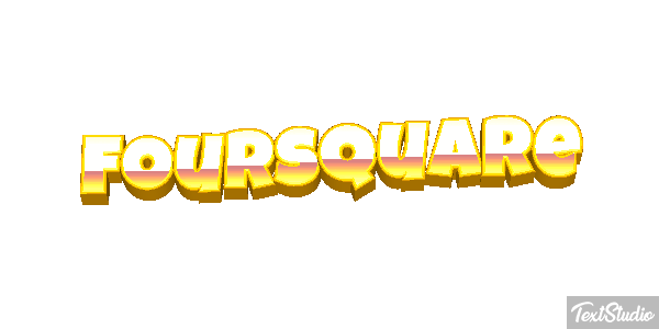 Foursquare Efeito do texto