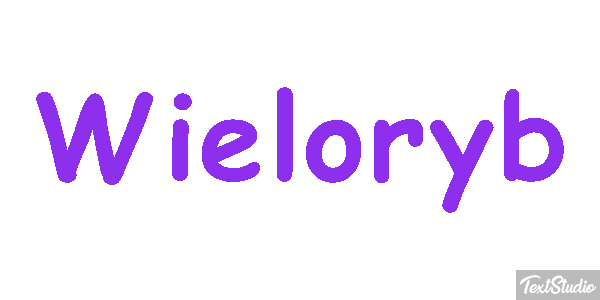 Wieloryb Efekt tekstowy