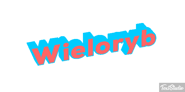 Wieloryb Efekt tekstowy