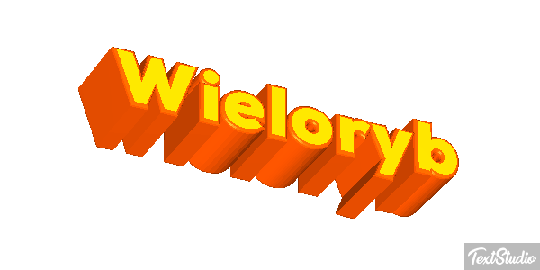 Wieloryb Efekt tekstowy