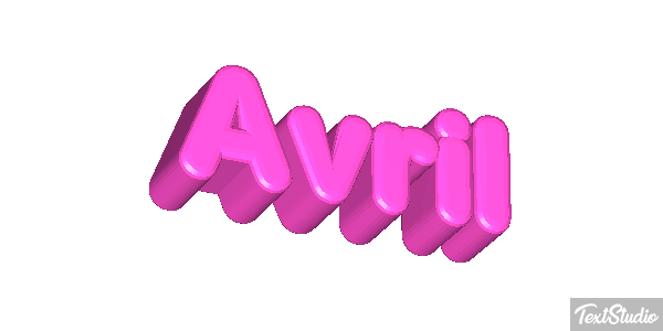 Avril Efecto de texto