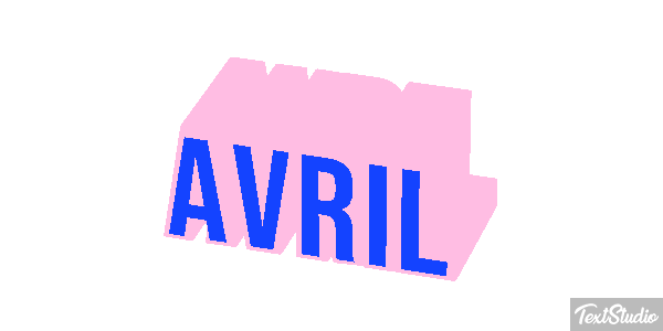 Avril Efecto de texto