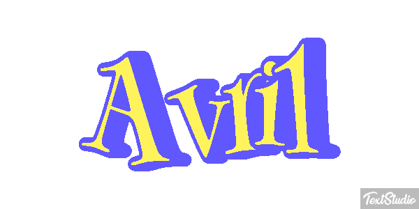 Avril Efecto de texto