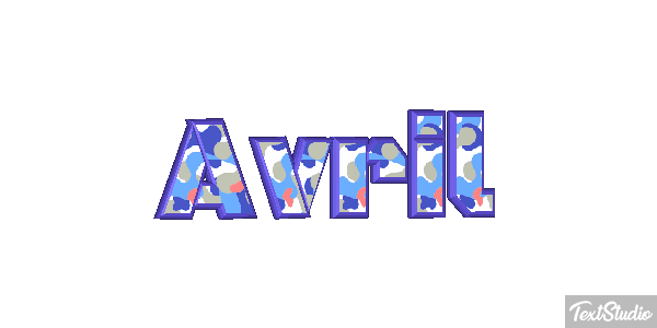 Avril Efecto de texto