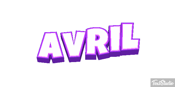 Avril Efecto de texto