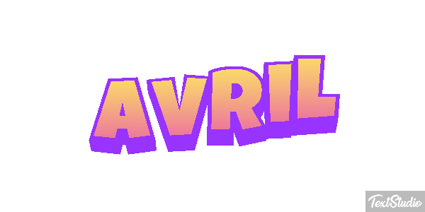 Avril Efecto de texto