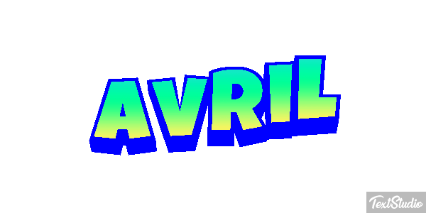 Avril Efecto de texto