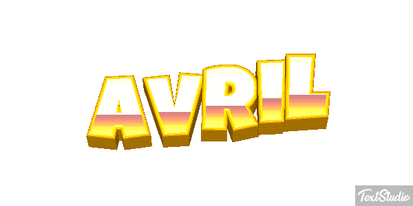 Avril Efecto de texto