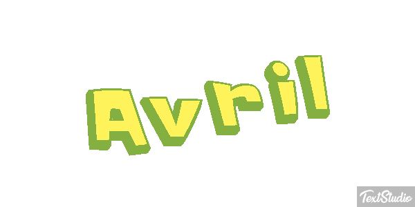Avril Efecto de texto