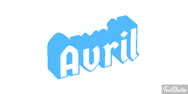 Avril Efecto de texto