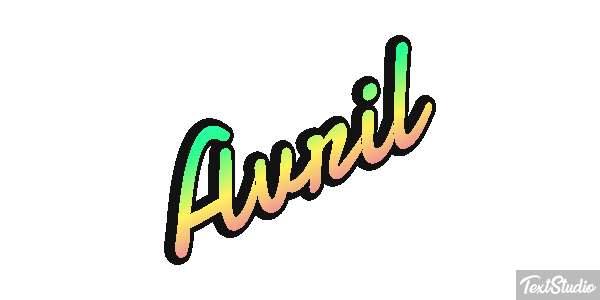Avril Efecto de texto