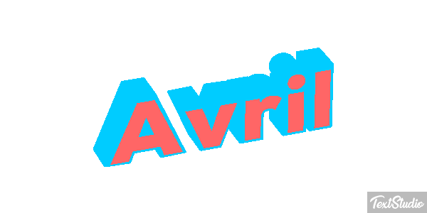 Avril Efecto de texto