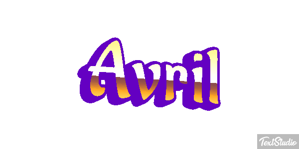 Avril Efecto de texto