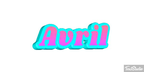 Avril Efecto de texto