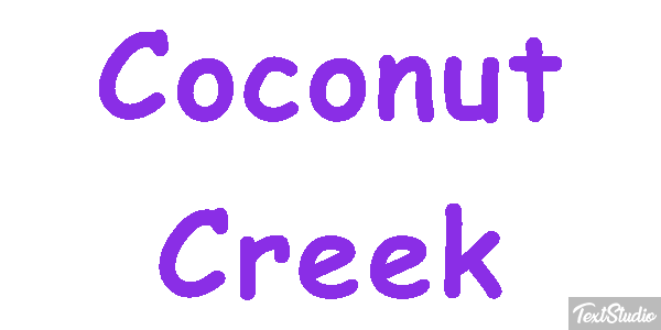 Coconut Creek Efekt tekstowy