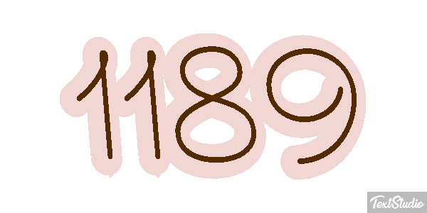 1189 Text effect
