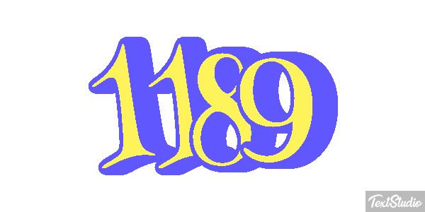 1189 Text effect