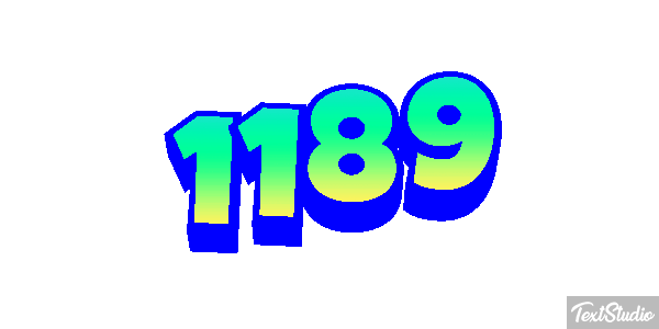1189 Text effect