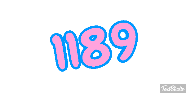1189 Text effect