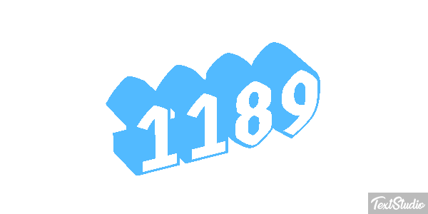 1189 Text effect