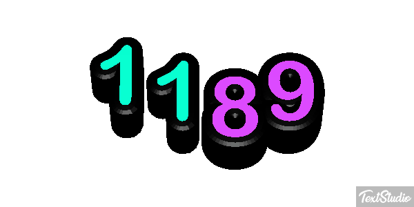 1189 Text effect