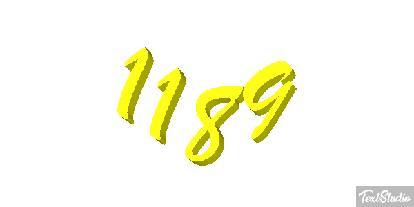 1189 Text effect