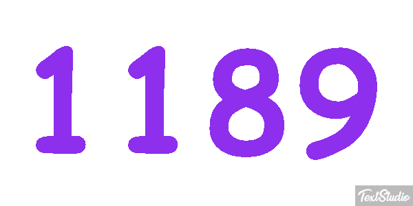 1189 Text effect