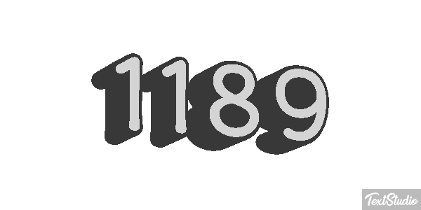 1189 Text effect