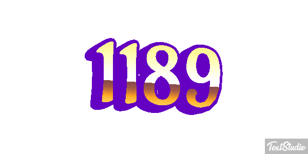 1189 Text effect