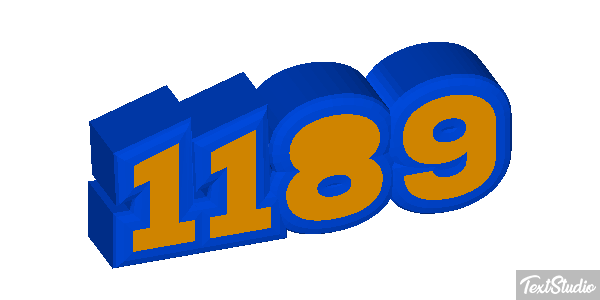 1189 Text effect