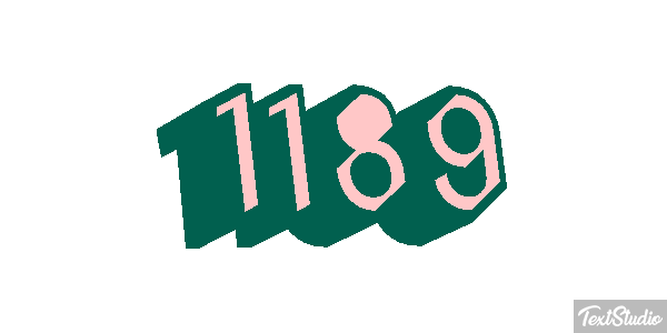 1189 Text effect