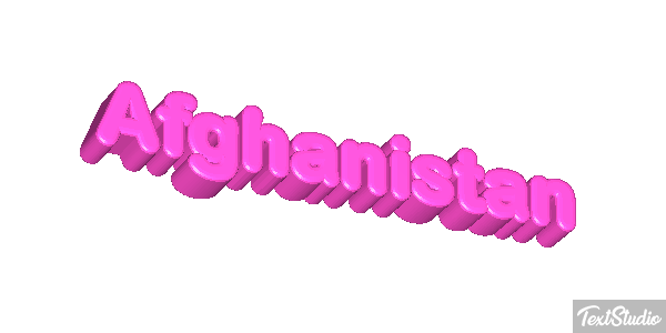 Afghanistan Text effect