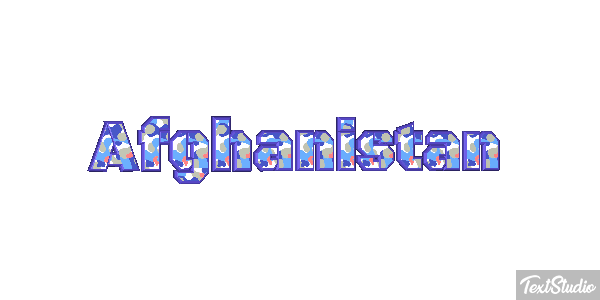 Afghanistan Text effect