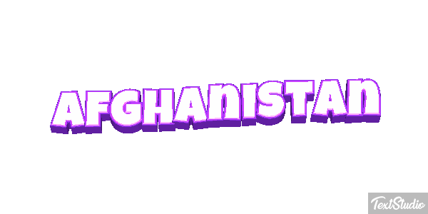Afghanistan Text effect