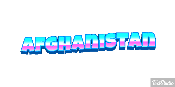 Afghanistan Text effect