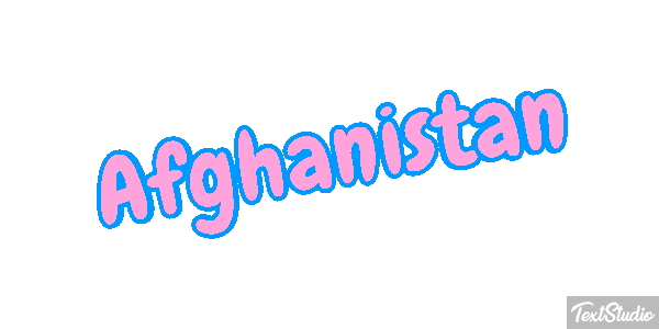 Afghanistan Text effect