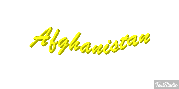 Afghanistan Text effect