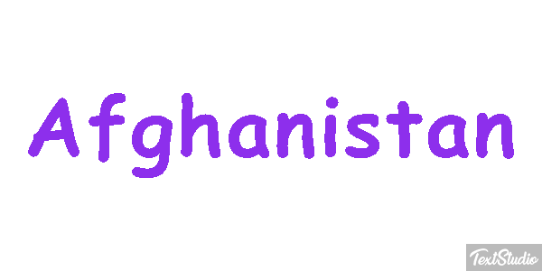 Afghanistan Text effect