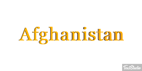 Afghanistan Text effect