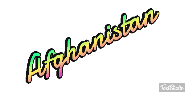 Afghanistan Text effect