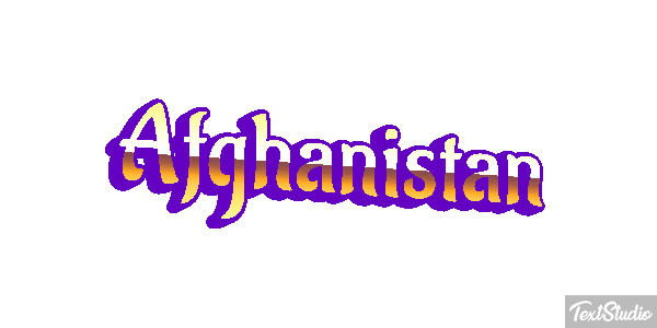 Afghanistan Text effect