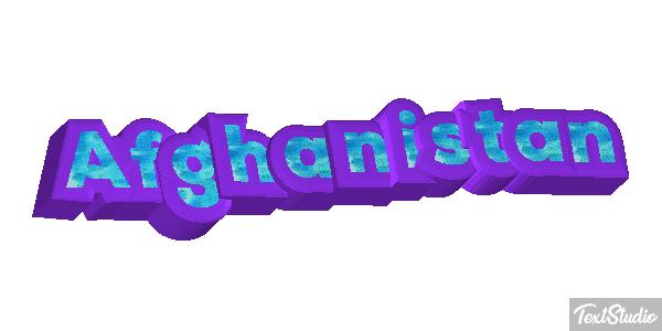 Afghanistan Text effect