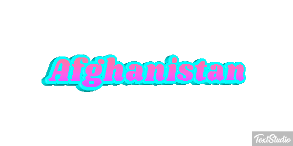 Afghanistan Text effect